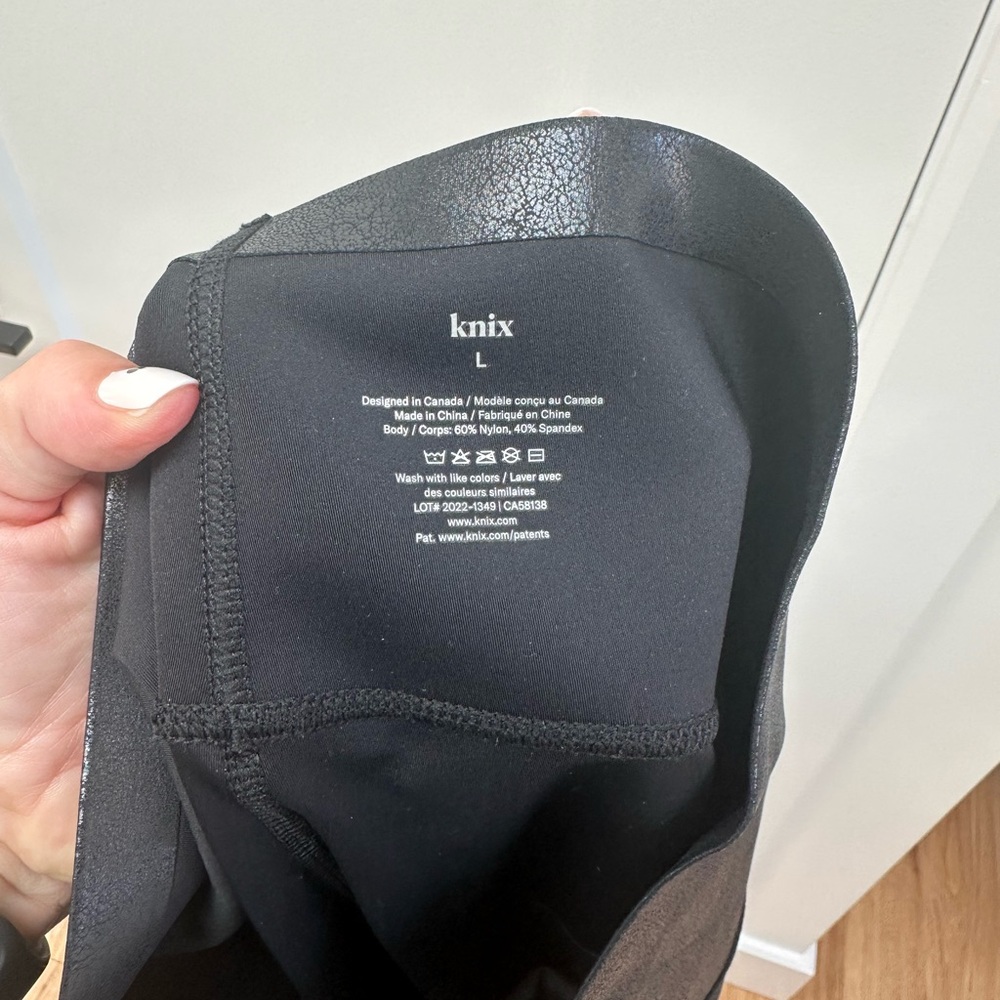 Knix Birds Papaya Black leggings